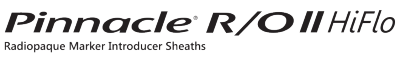 PINNACLE® R/O II HIFLO Introducer Sheaths Logo