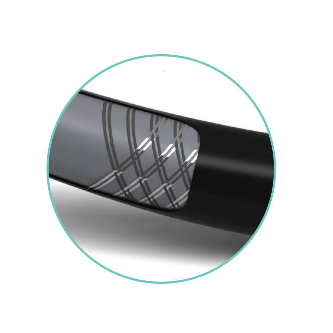 Double-braided stainless steel